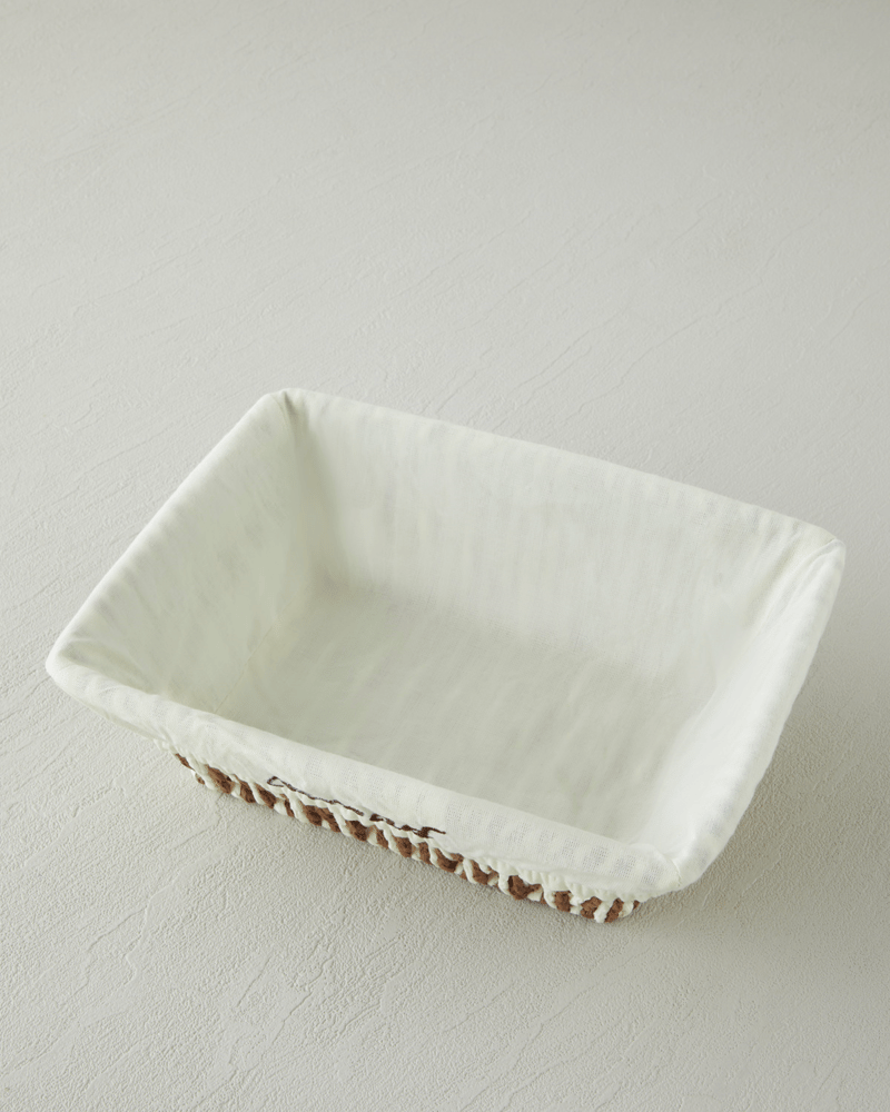 Navera Kağıt Ekmek Sepeti 23,5x18x8 cm Krem