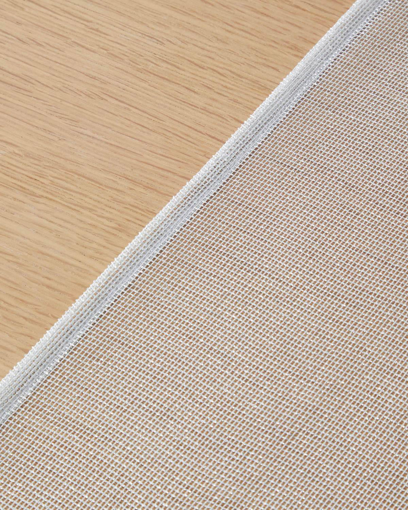 Nour Polyester Runner 45x145 cm Silver