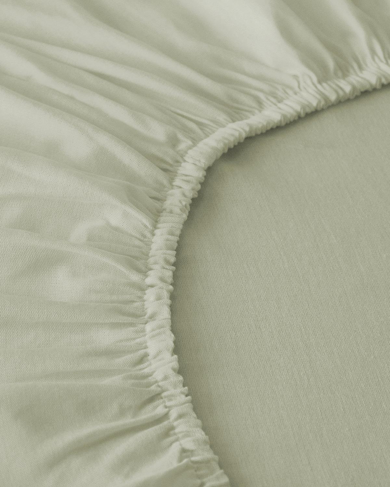 Novella Premium Pamuk Dokulu Çift Kişilik Lastikli Çarşaf 160x200 cm Açık Yeşil