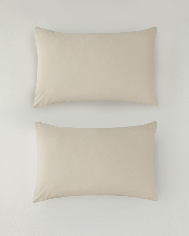 Novella Premium Soft Cotton 2'li Yastık Kılıfı 50x70 cm Krem