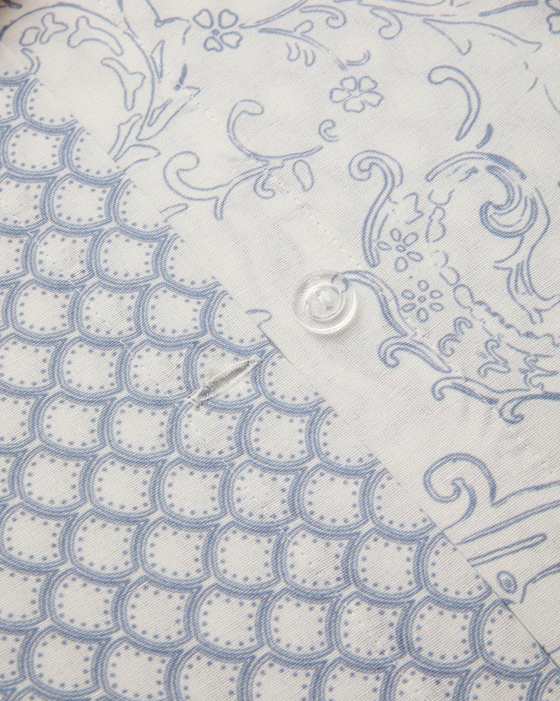 Paisley Touch Kolay Ütülenir Çift Kişilik Nevresim Seti 200x220 cm Mavi