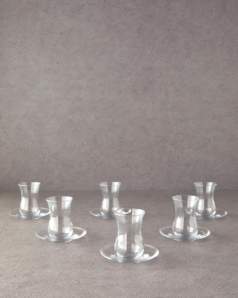 Paşabahçe-İzmir Cam 6'lı Çay Seti 165 ml Şeffaf