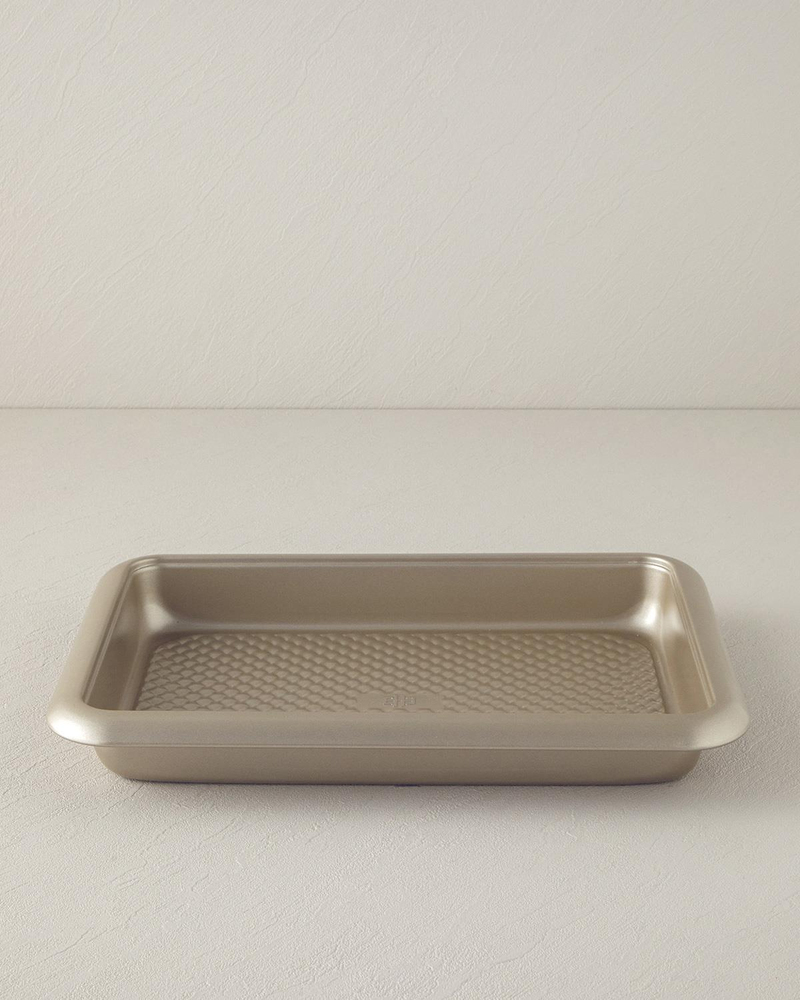 Patisserie Tray Karbon Çelik Kek Kalıbı 37x27 cm Şampanya