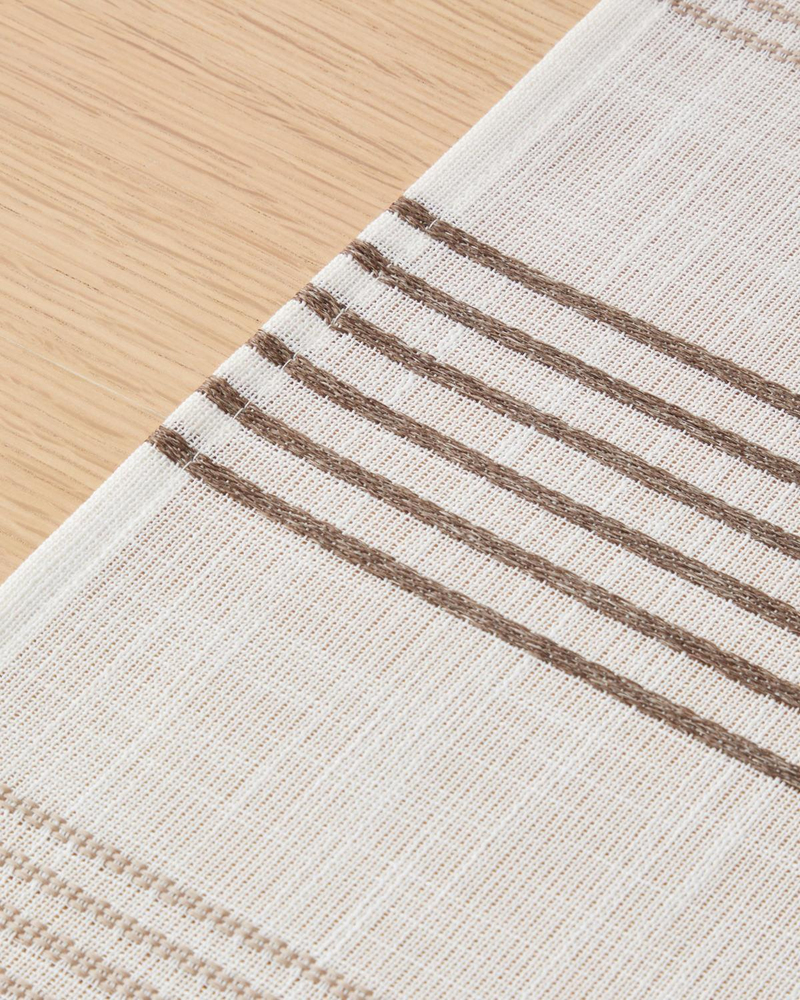 Pecan Polyester Runner 40x140 cm Bej-Kahverengi