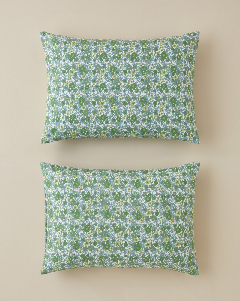 Petty Chic Kolay Ütülenir 2'li Yastık Kılıfı 50x70 cm Yeşil