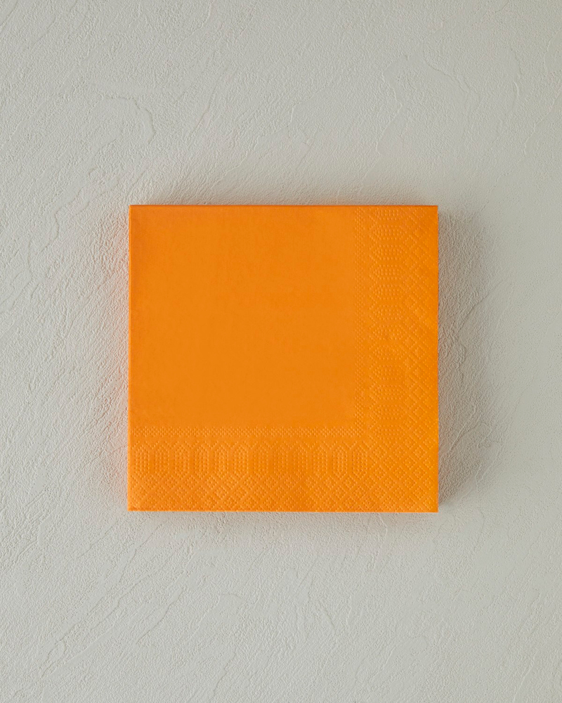 Plain Elegance Kağıt 20'li Kağıt Peçete 33x33 cm Turuncu