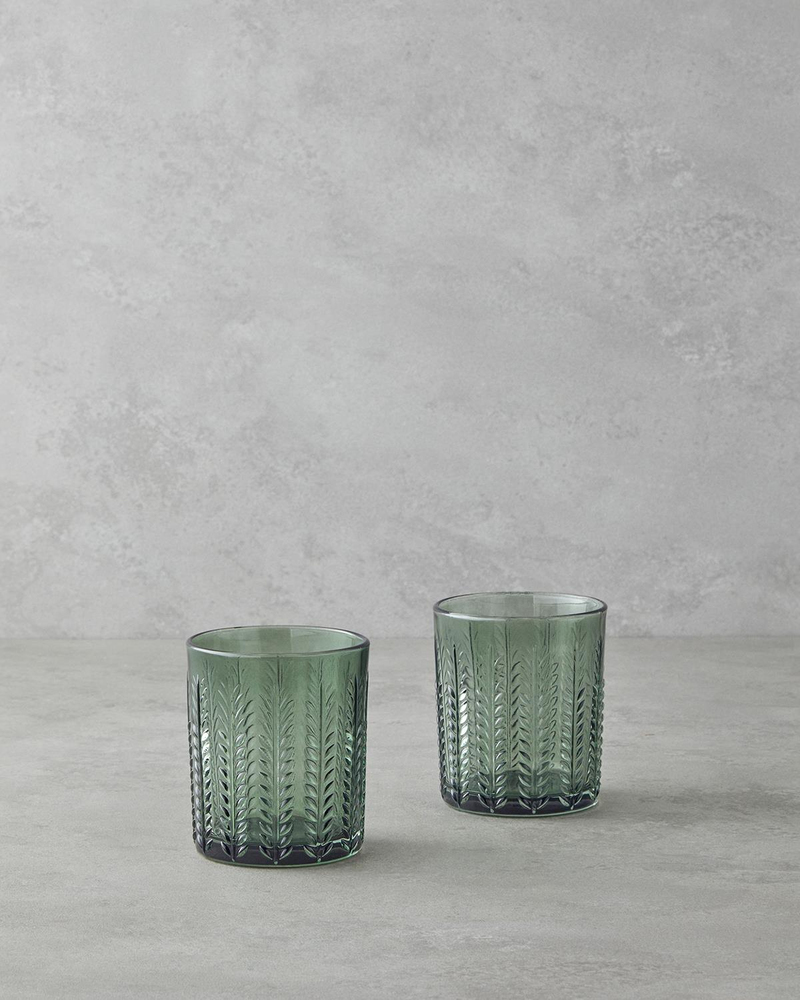 Plantopia Cam 2'li Bardak 370 ml Yeşil