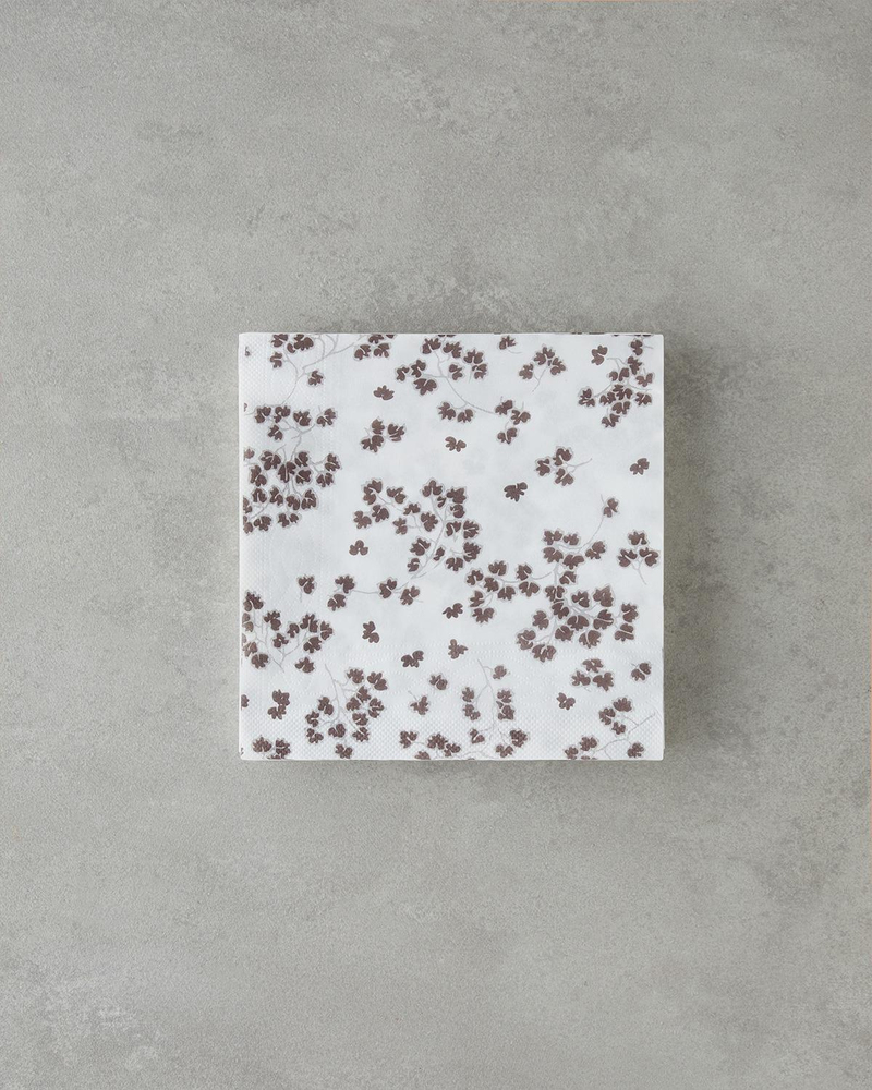 Pointra Kağıt 20'li Kağıt Peçete 33x33 cm Beyaz-Kahverengi