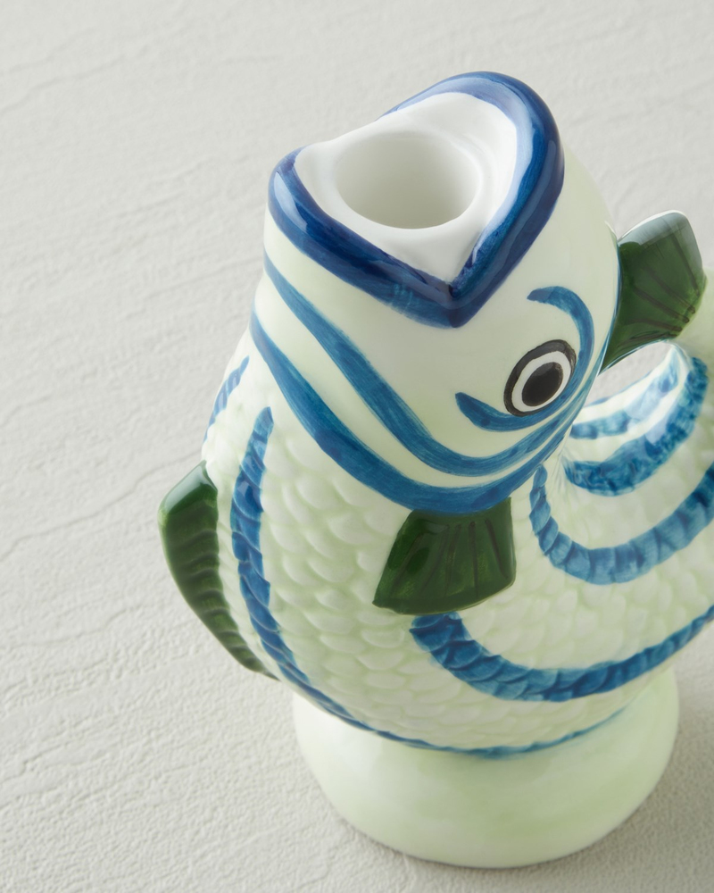 Polly Seramik Dekoratif Obje 16 cm Mavi-yeşil