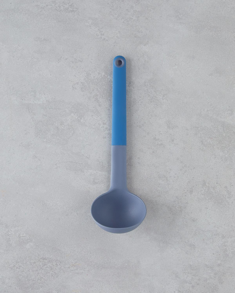 Rachelle Plastik Kepçe 32 cm Mavi - Gri