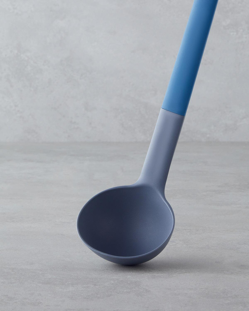 Rachelle Plastik Kepçe 32 cm Mavi - Gri