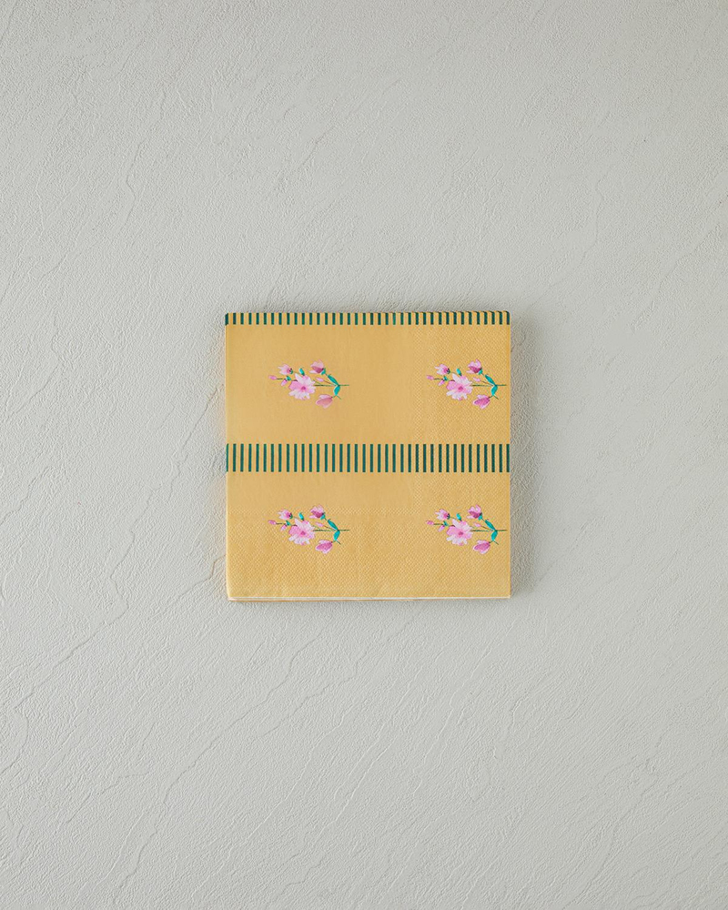 Retro Blossom Kağıt 20'li Kağıt Peçete 33x33 cm Turuncu