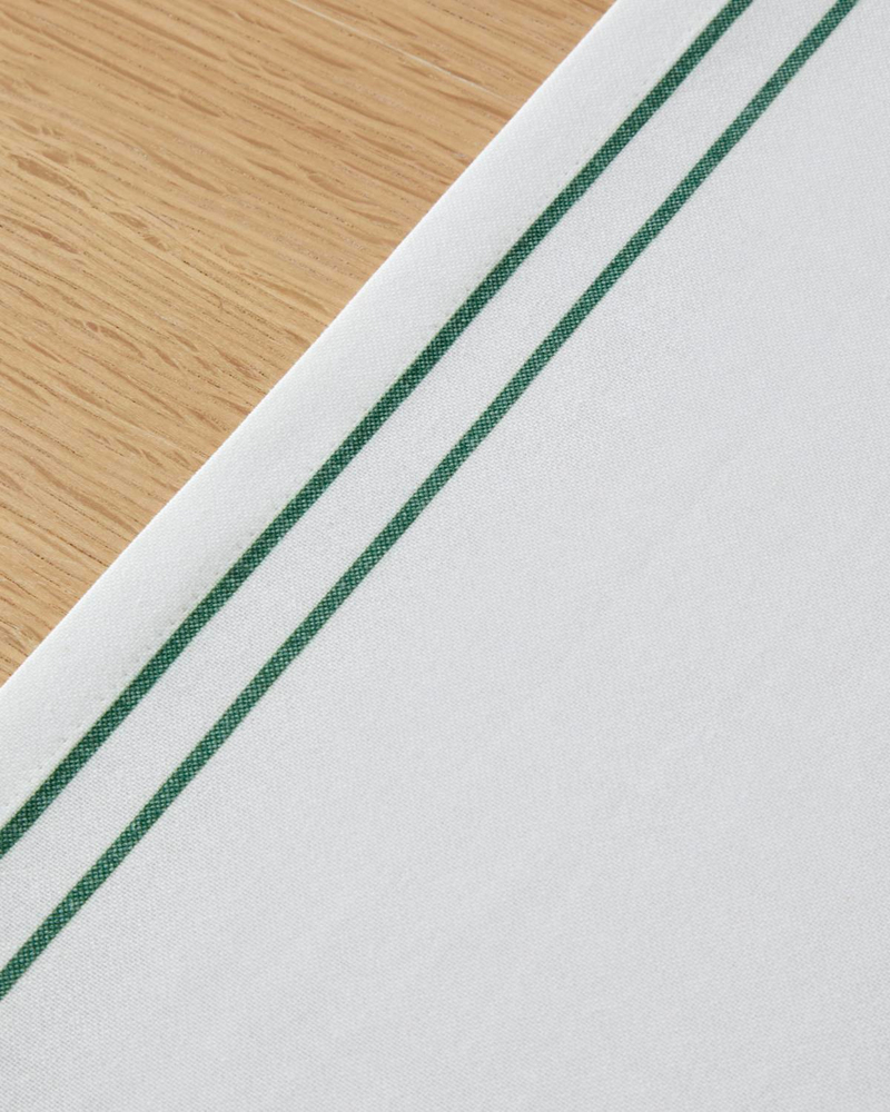 Ribbon Joy Polyester Runner 40x140 cm Yeşil-Beyaz