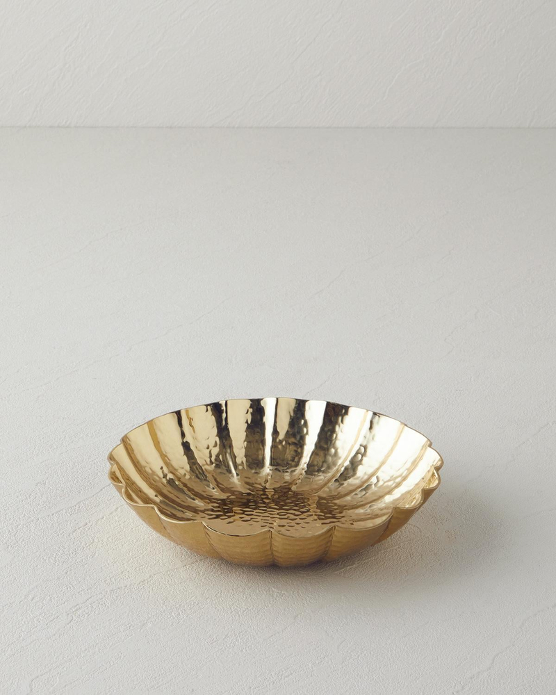 Rita Metal Dekoratif Tabak 18 x 18 x 4.5 cm Gold