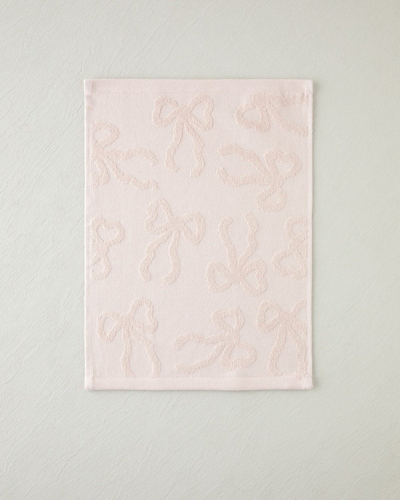 Romance Ribbon Pamuk Jakarlı El Havlusu 30x40 cm Pudra