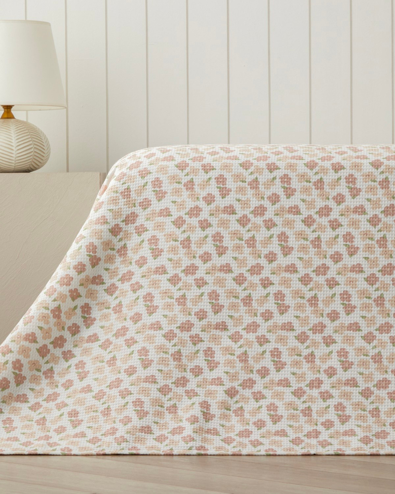 Rossa Çift Kişilik Pike 200x220 cm Pembe