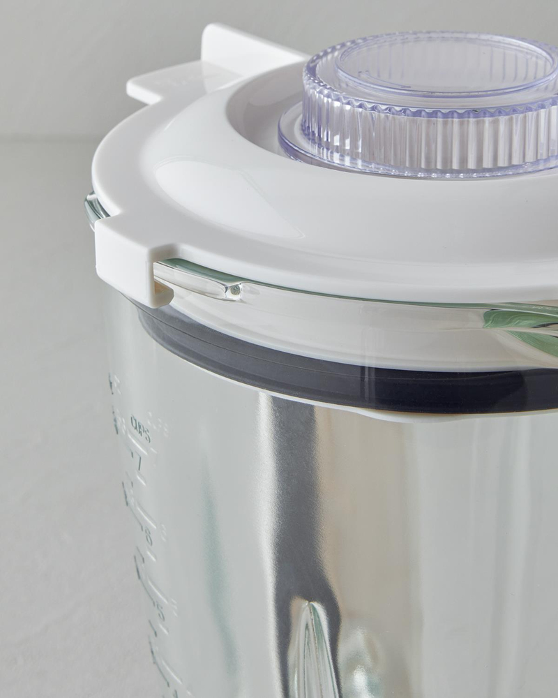 Sbl 3001 Cam Sürahi Blender Beyaz-Krom