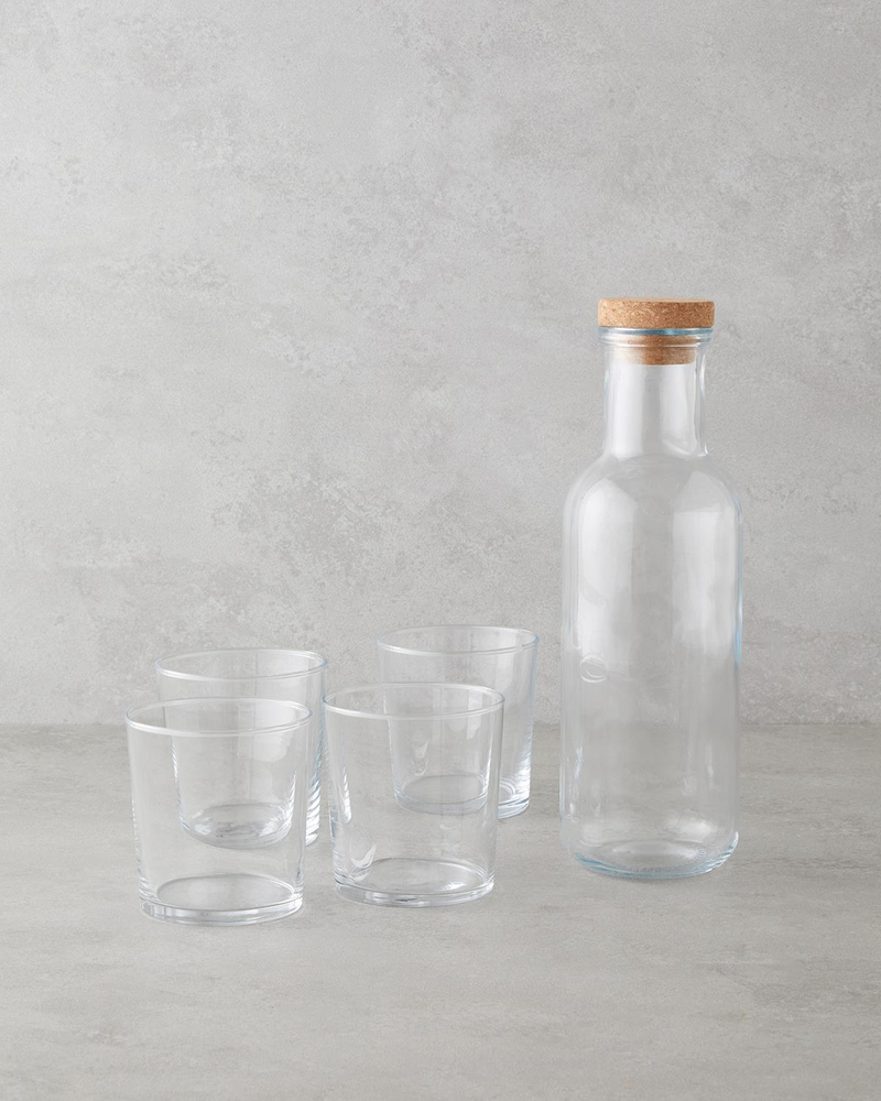 Selly Cam 5 Parça Su Takımı 1000 ml + 380 ml Şeffaf