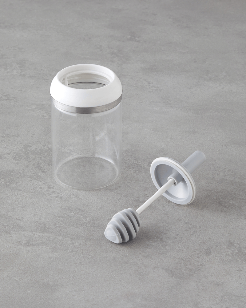 Shelby Borosilikat Bal Kavanoz 400 ml Gri