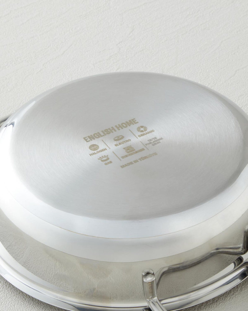 Siena Çelik 2’li Kapaksız Sahan Seti 16-18 cm Silver