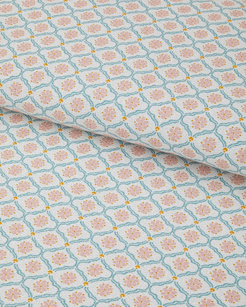 Silva Baskılı Pamuklu Tek Kişilik Pike 150x220 cm Pembe