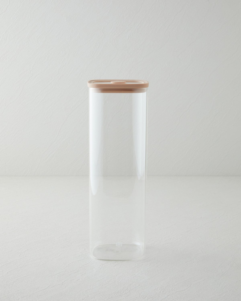 Simone Borosilikat Kavanoz 1000 ml Açık Pembe