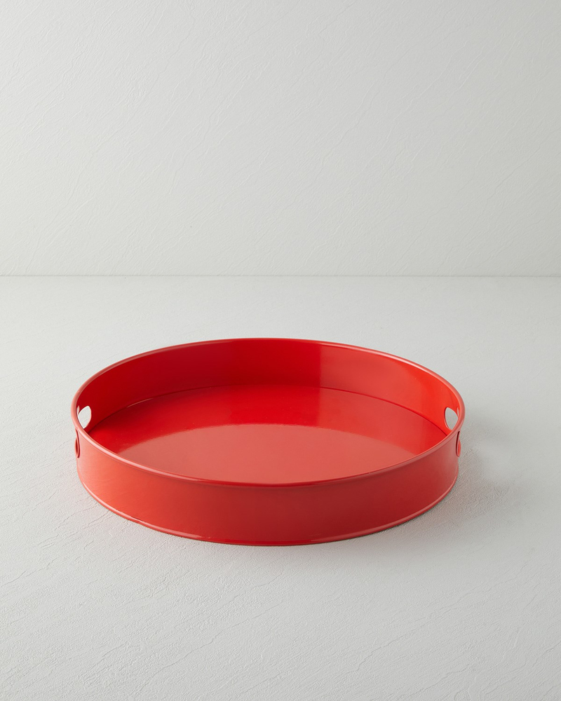 Simplex Metal Tepsi 37 cm Kırmızı