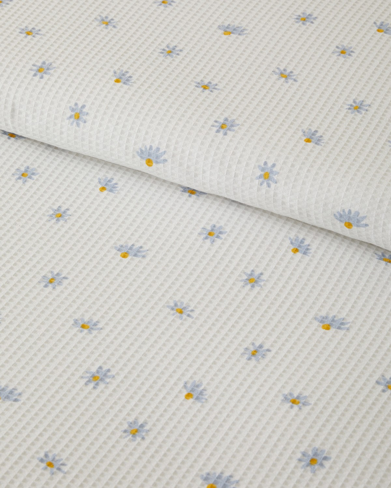 Soft Daisy Tek Kişilik Pike 150x220 cm Mavi