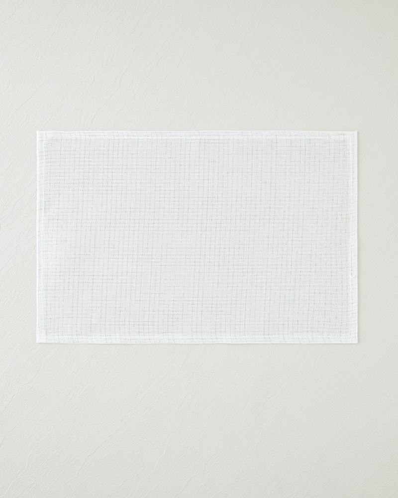 Soft glow Polyester 4'lü Amerikan Servis 30x45 cm Beyaz