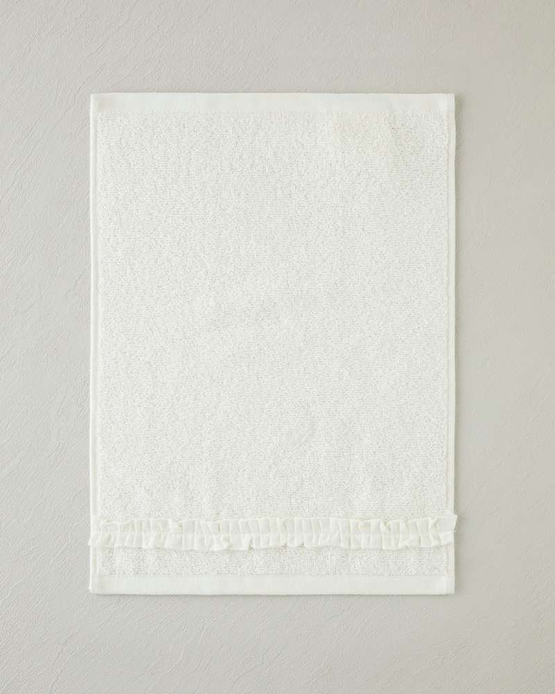 Soft Ruffle Pamuk El Havlusu 30x40 cm Fildişi