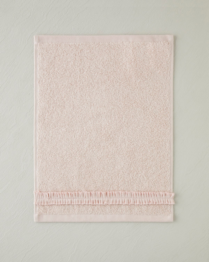 Soft Ruffle Pamuk El Havlusu 30x40 cm Pudra