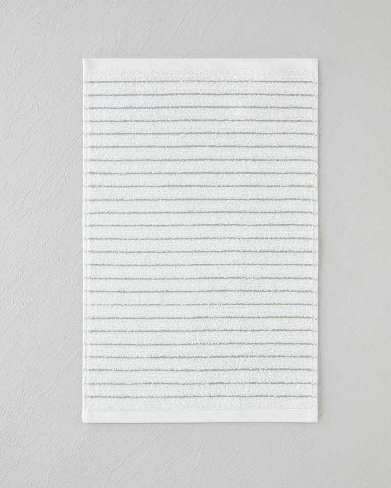 Soft Stripe Pamuk El Havlusu 30x45 cm Fildişi