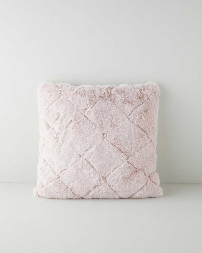 Soft Touch Rabbit Pelüş Kırlent Kılıfı Pudra