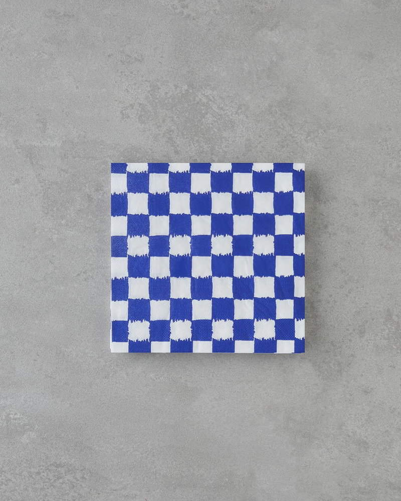 Squarify Dark Kağıt 20'li Kağıt Peçete 33x33 cm Mavi