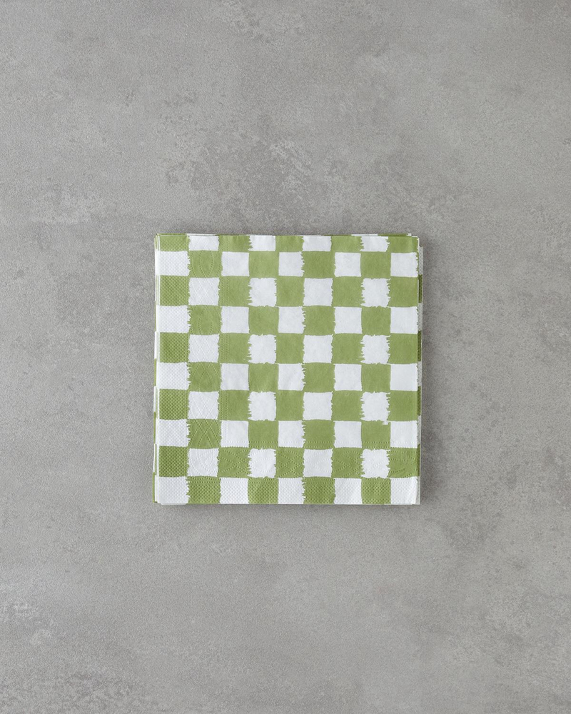 Squarify Green Kağıt 20'li Kağıt Peçete 33x33 cm Yeşil