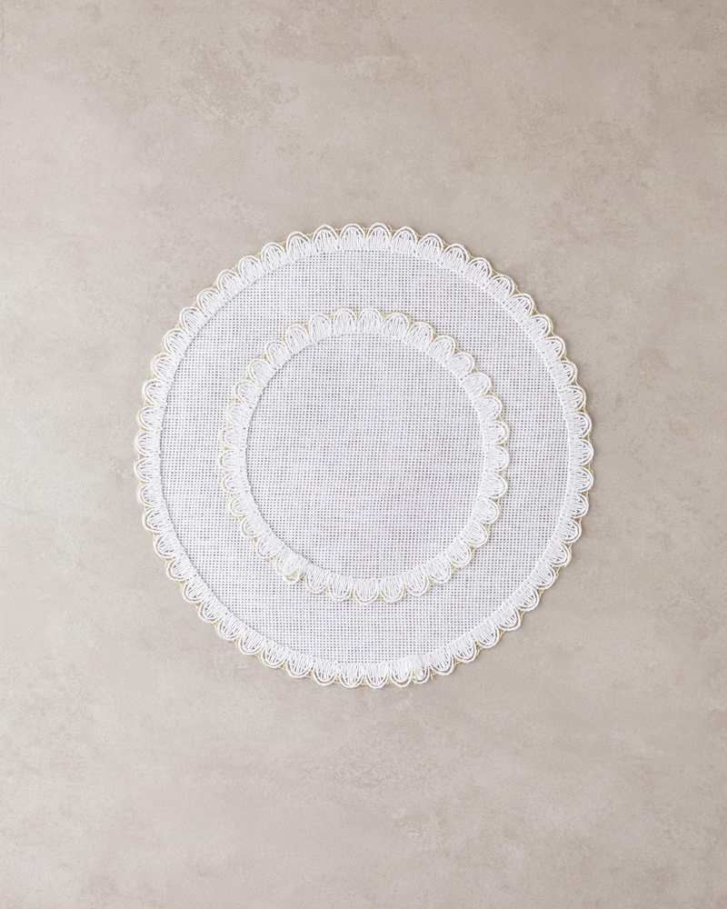 Stitch Kağıt 2'li Amerikan Servis 38 cm Beyaz-Gold