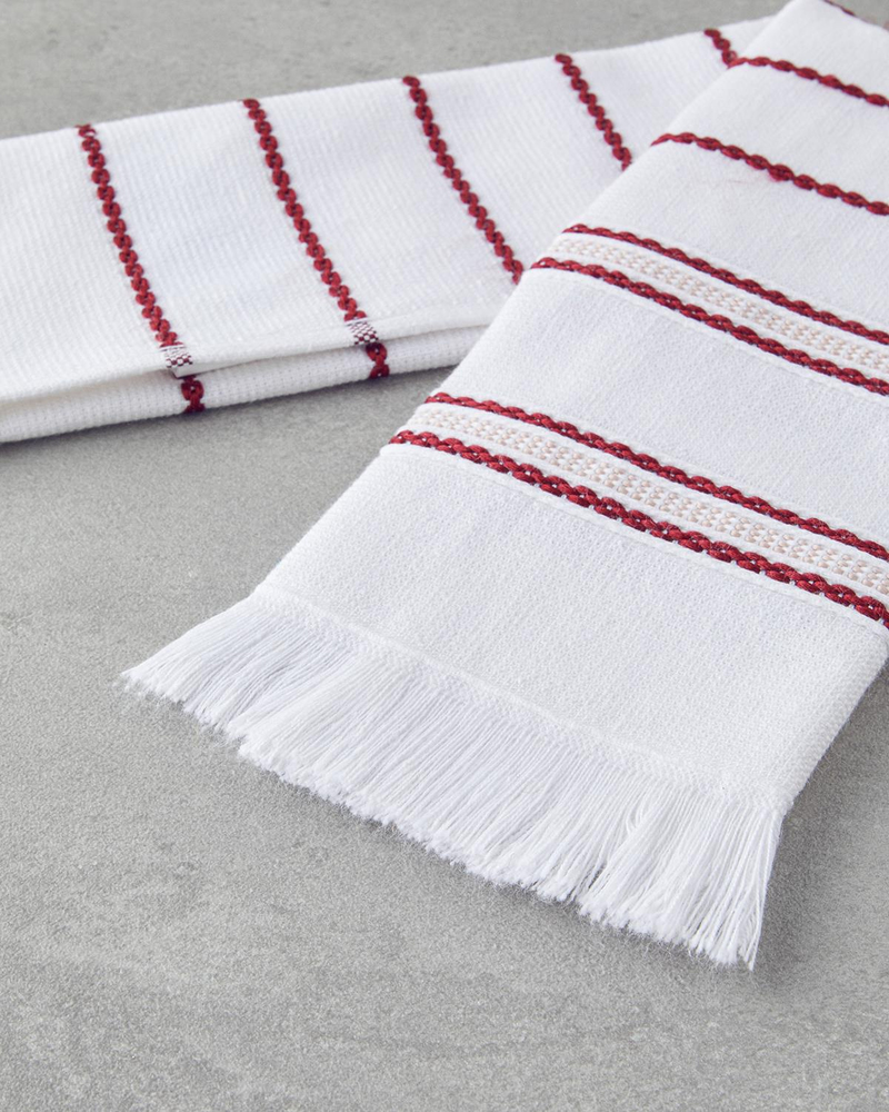 Stria Pamuk Polyester Kurulama Bezi 30x50 cm Bordo