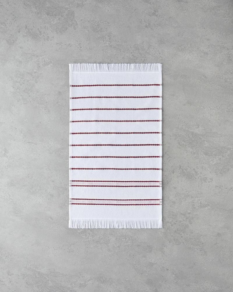 Stria Pamuk Polyester Kurulama Bezi 30x50 cm Bordo