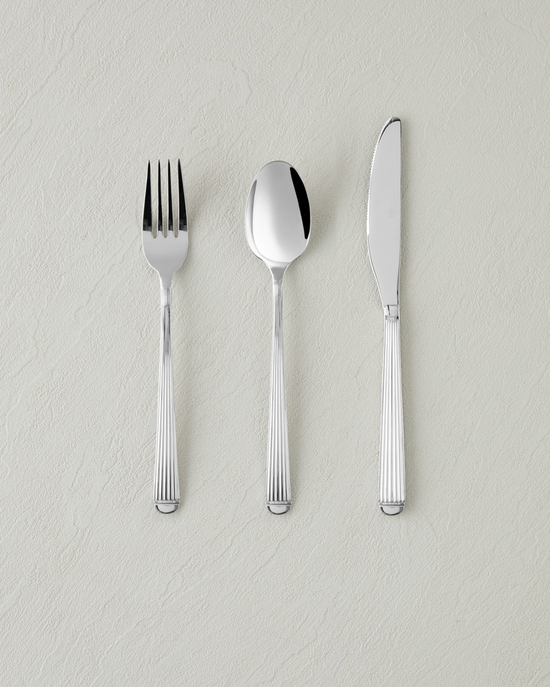Stripes Paslanmaz Çelik Çatal Kaşık Bıçak Tk. 18 Parça 6 Kişilik Silver