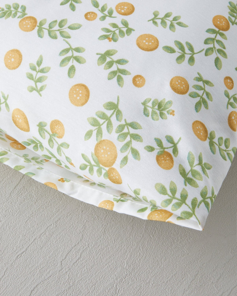Sunleaf Kolay Ütülenir 2'li Yastık Kılıfı 50x70 cm Sarı-Yeşil