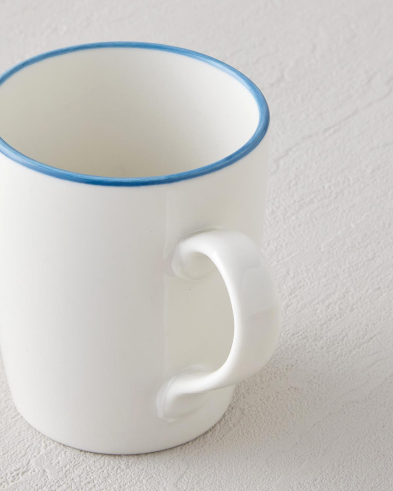 Sway Bone Porselen 2'li Kupa 290 ml Mavi