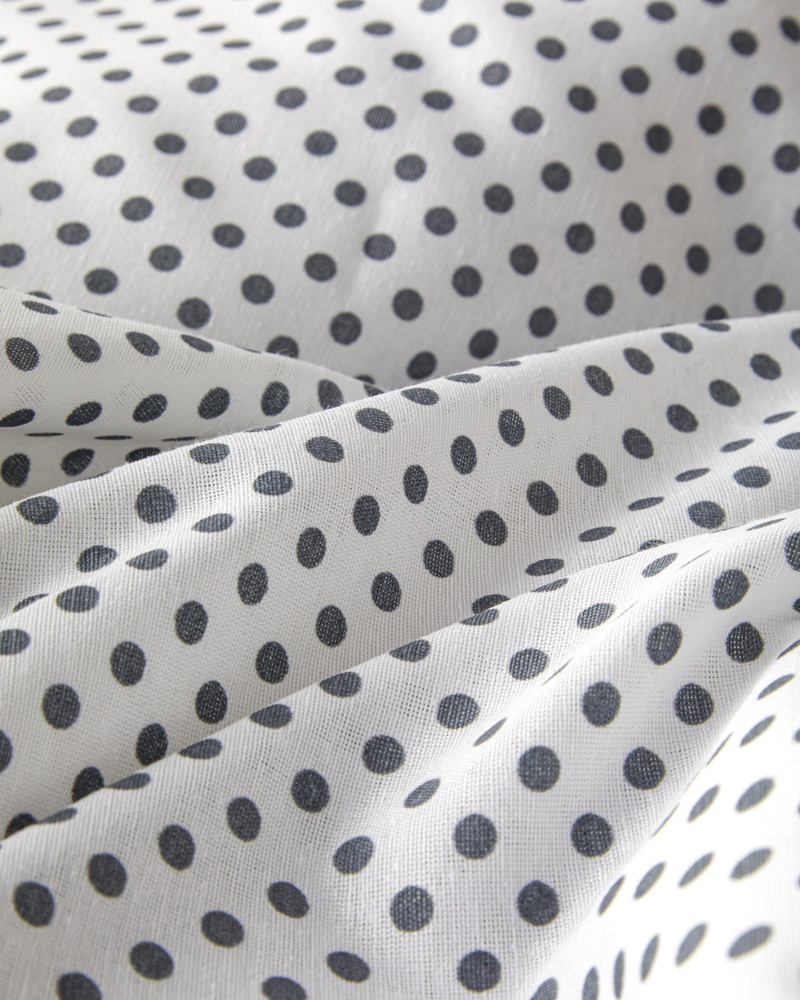 Sweet Dots Kolay Ütülenir Tek Kişilik Nevresim Takımı 160x220 cm Koyu Gri