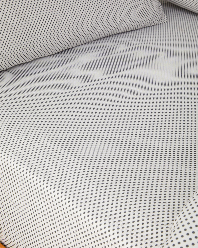 Sweet Dots Kolay Ütülenir Tek Kişilik Nevresim Takımı 160x220 cm Koyu Gri