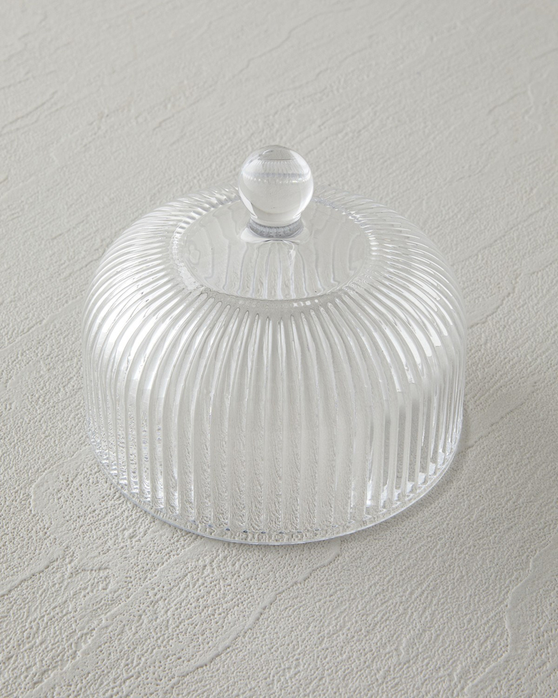 Sweet Lines Cam Şekerlik 11,5x7,5x11,5 cm Şeffaf