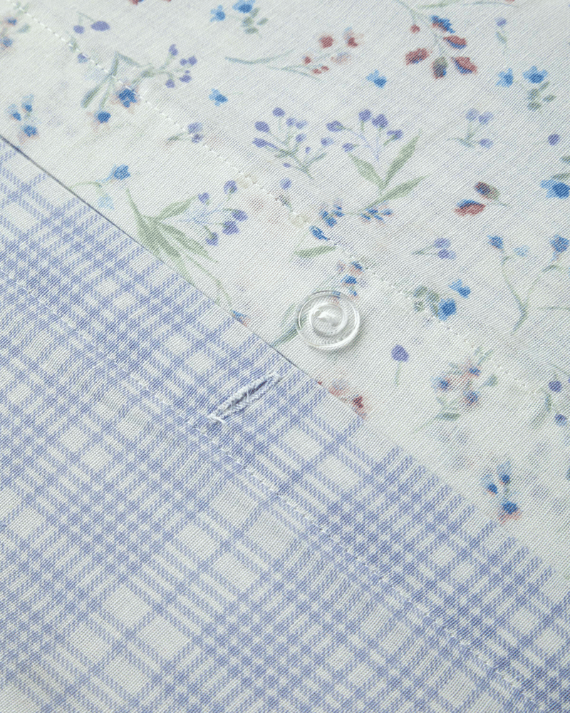 Sweety Meadow Kolay Ütülenir Çift Kişilik Nevresim Seti 200x220 cm Lila