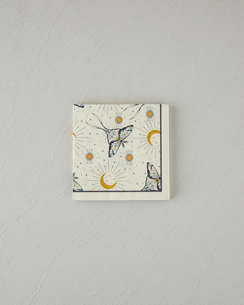 Talisman Butterfly Kağıt 20'li Kağıt Peçete 33x33 cm Siyah