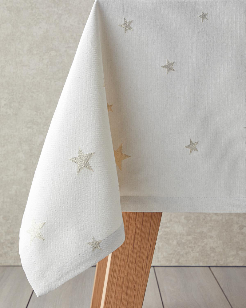 Talisman Star Polyester Masa Örtüsü 150x200 cm Gold