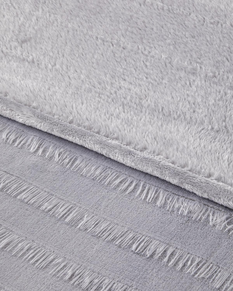 Tassel Dream Supersoft Çift Kişilik Battaniye 200x220 cm Gri