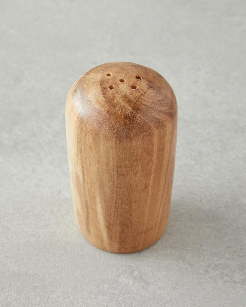 Timbered Akasya 2'li Tuzluk - Biberlik 11x9 cm Kahverengi