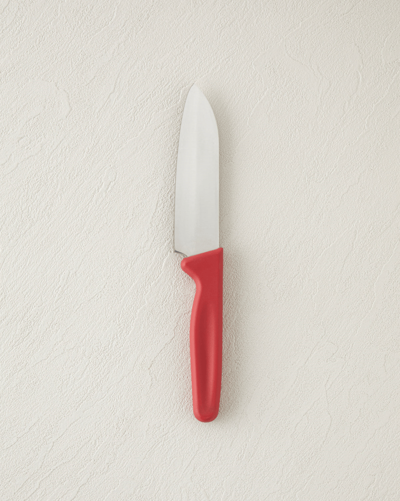 Titan Steel Paslanmaz Çelik Bıçak 12 cm Kırmızı